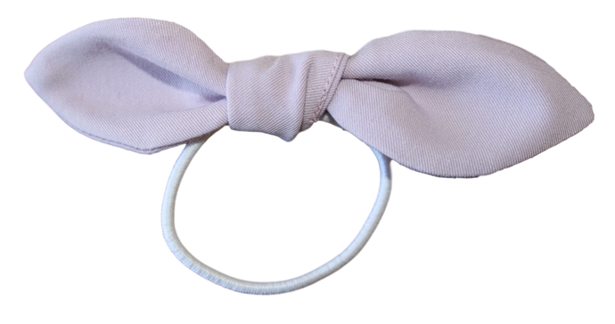 Pale Lavender Elastic Bow